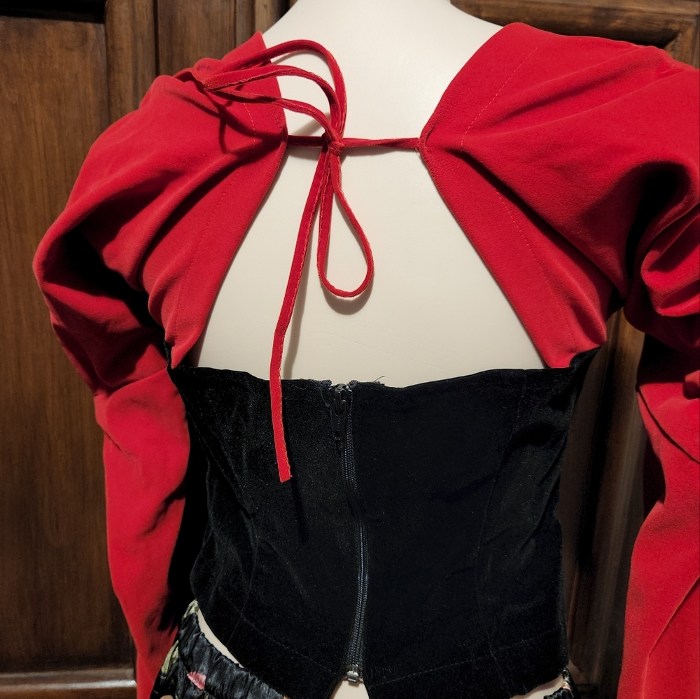 Velvet Corset Top - Picture 3 of 6